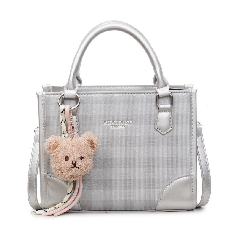 Beliebte strukturierte karierte tragbare Umhängetasche neue trendige vielseitige lässige kleine Tasche