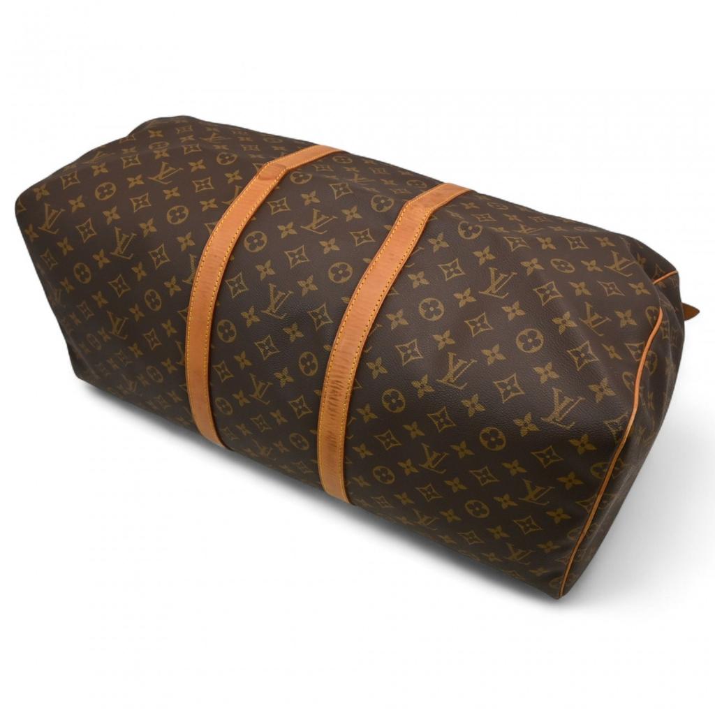 Auth LOUIS VUITTON Monogram Keepall 55 Boston Bag lv4141cc