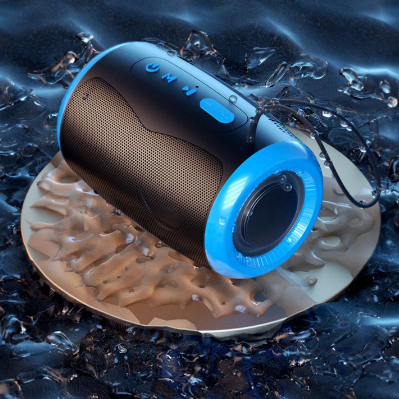 Portable Speaker Wireless Bluetooth Speakers with 5.3 Stereo FM/SD/USB Disk/Aux Modes Waterproof for Outdoor Hifi Sound