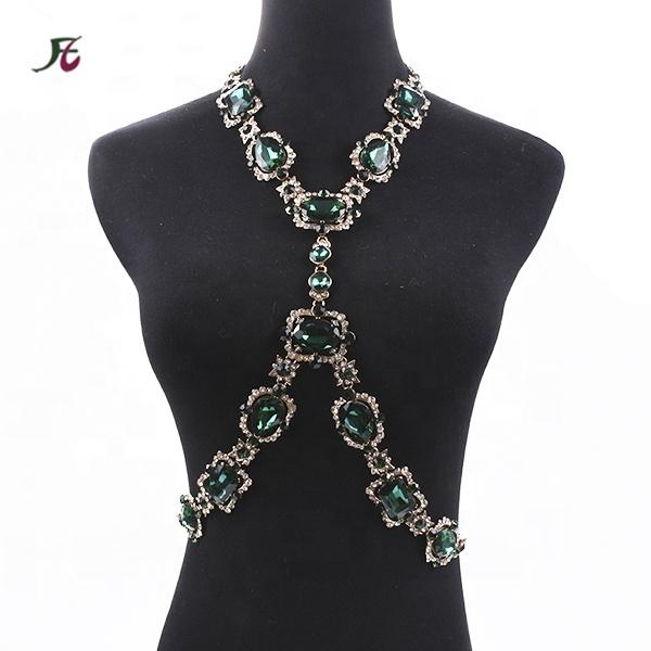 Fashion Carnival Masquerade Women Sexy Underwear Rhinestone Body Chain Crystal Bikini Bra Chain
