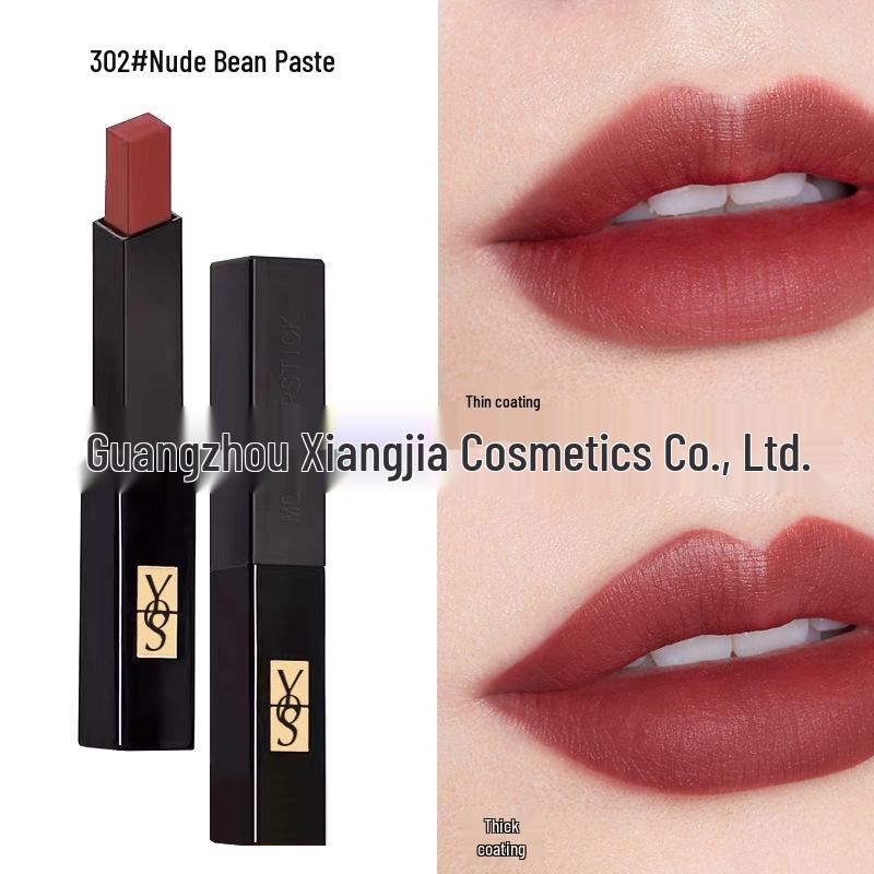 YS Luo Jiakou Gold & Little Black Bar Lipstick Set (1966 21, 314, 302) - Genuine YSL Cosmetics for Women