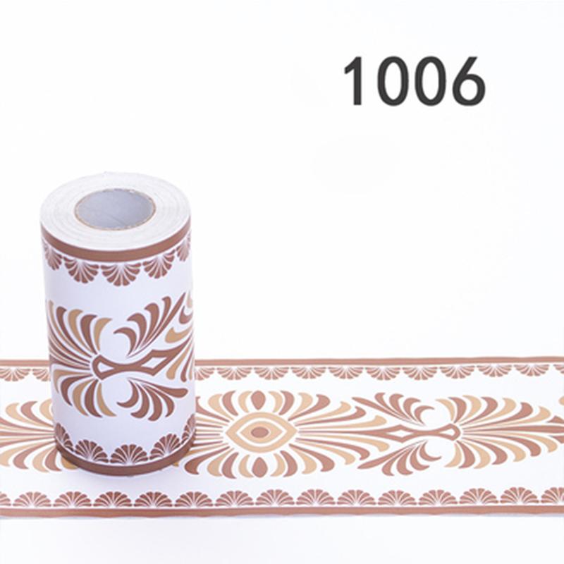 10Meters Kid Room Baseboard Wallpaper Kitchen Bathroom Waterproof Waist Line Tile Stickers Self-Adhesive Cartoon Wall Decoration