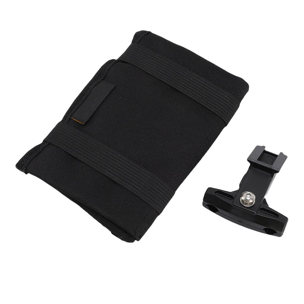 Road Bike Saddle Bag Polyester Multi Compartments Touch Fastener Compact Bike Tool Storage Tail Bag for Repair