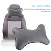 1Pc Soft Auto Car St Hdrest Pillow Brthable Hd Neck Support Cushion Pad(Beige)