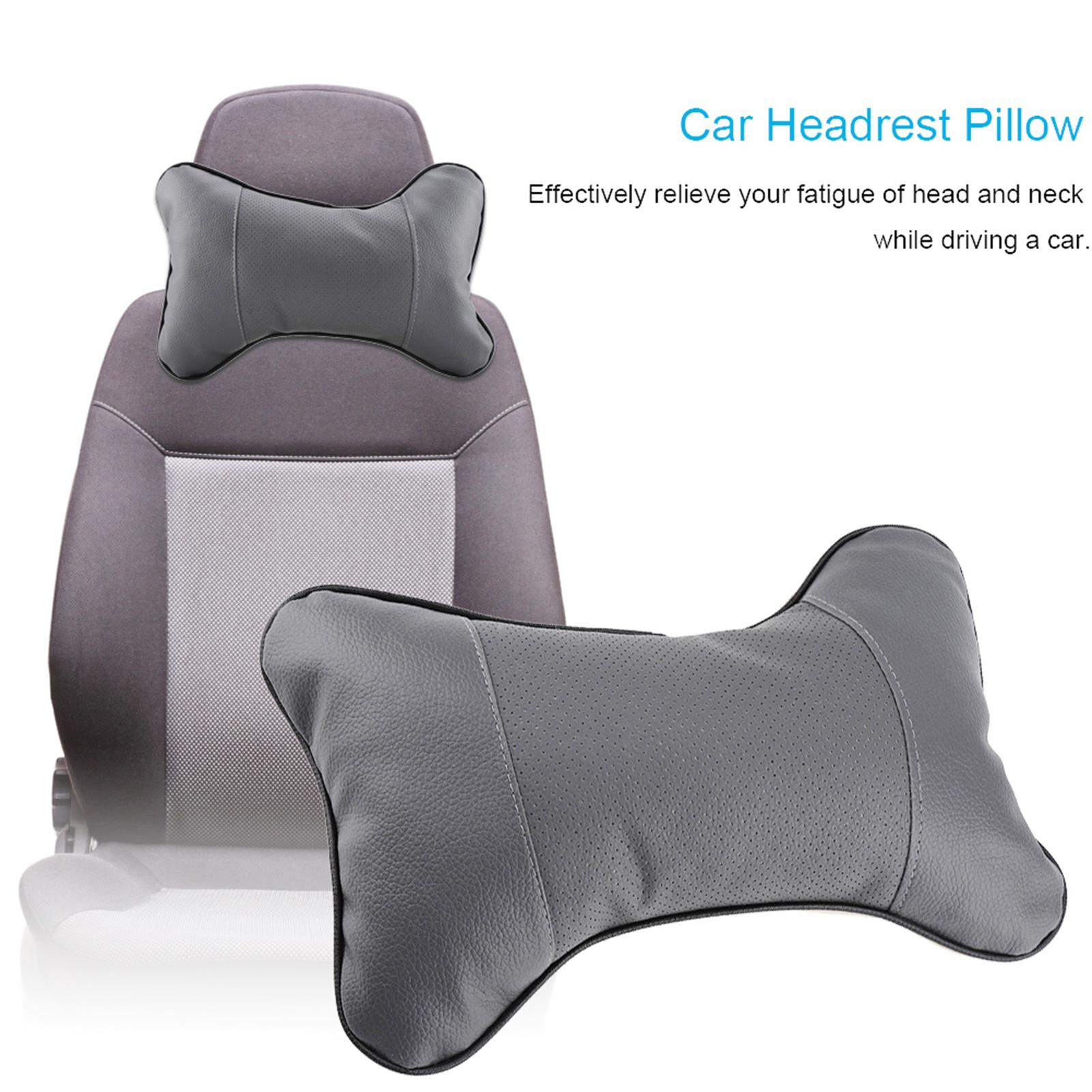 

1Pc Soft Auto Car Seat Headrest Pillow Breathable Head Neck Support Cushion Pad(Gray) серый