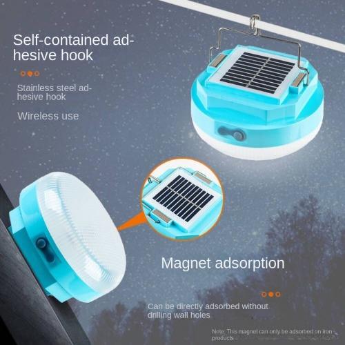 Solar Outdoor Tent Camping Light Charging Emergency Light Portable High Brightness LED Night Market Stall Lighting