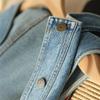 Spring Fashion Blue Denim Vests Women Korean Loose Short Jacket Sleeveless Vest Top O Neck Cotton Vest for Women