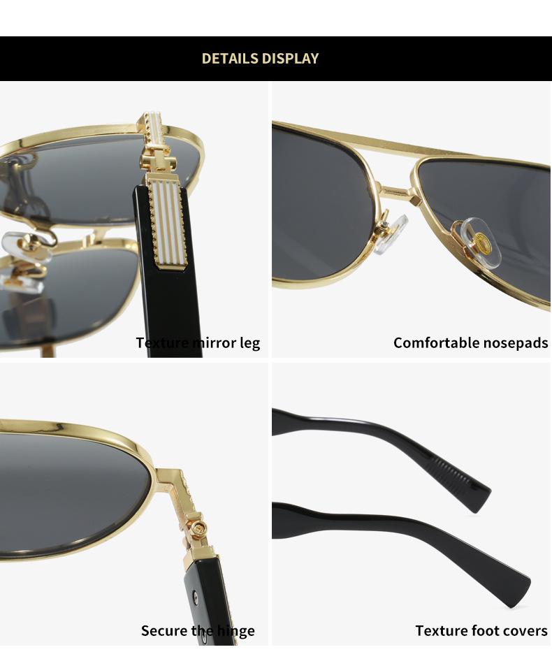 2025 Aviator Frog Mirror Fashion Sunglasses - High-End Feel