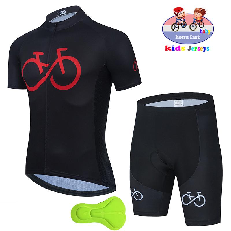 Childrens Cycling Clothes Summer Kids Shorts Jersey Biking Suit Child Clothes MTB Children's Cycling Wear Equipment