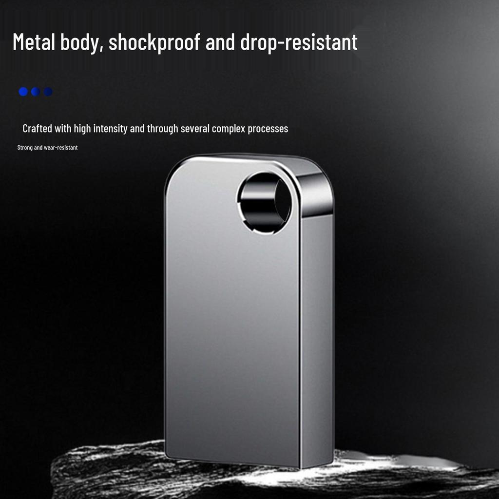 High-Speed Car USB Flash Drive - 64GB Large Capacity, Mini Metal 32GB Portable USB Flash Drive