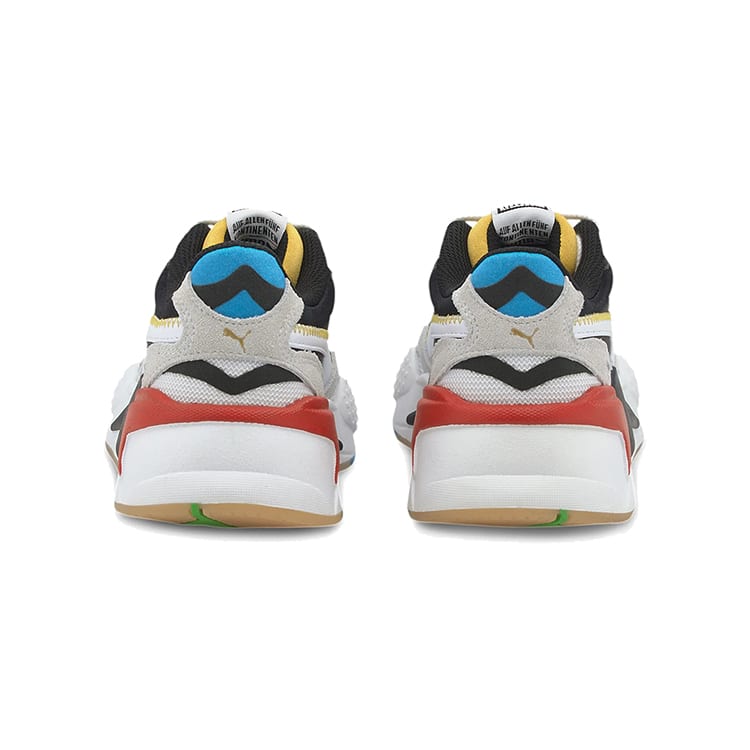 Puma Zapatos de Estilo de Vida para Niños RS X de Caña Baja Negro Blanco Rojo Adolescentes 374498-01