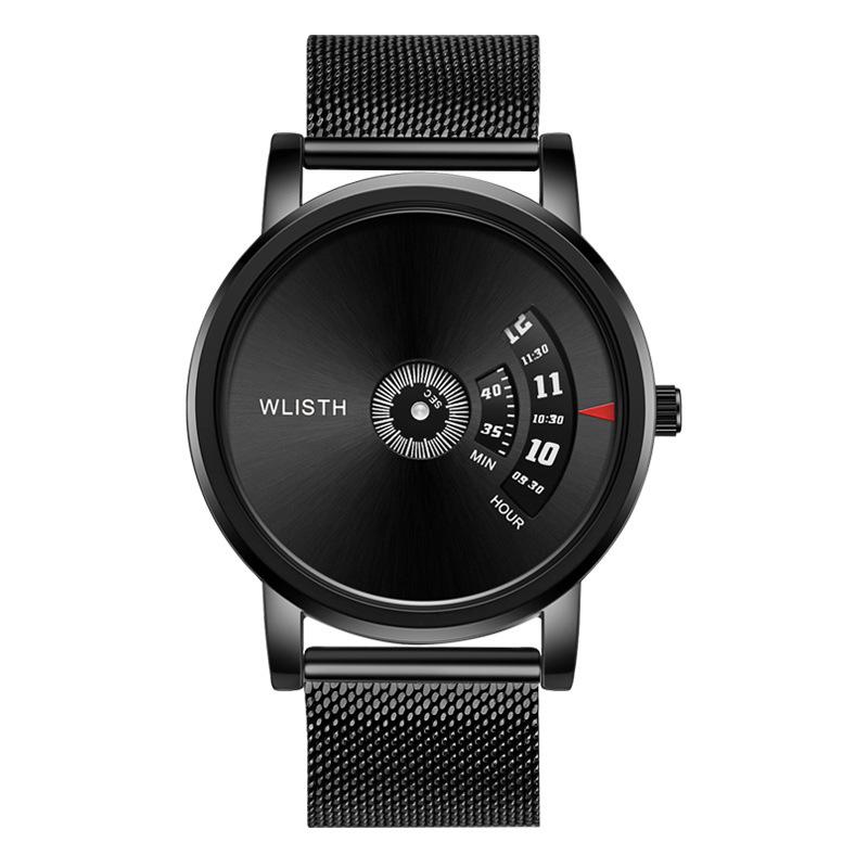 Men s Trendy Luminous Waterproof Steel Band Quartz Watch