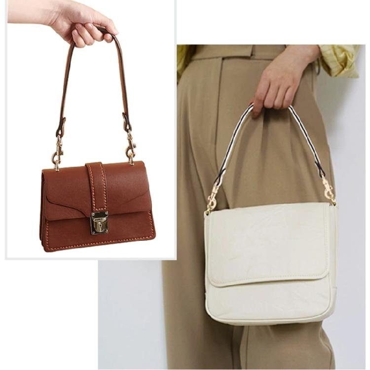 Detachable Purse Strap with Short Carry Shape, Swivel Clasps, and PU Leather Look for Bag Repair and Daily Use