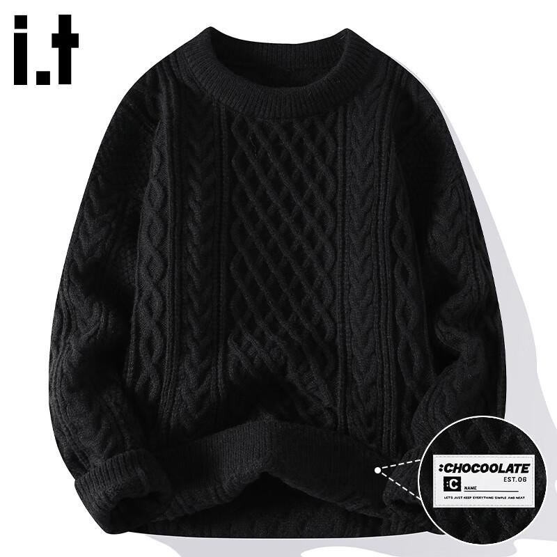 CHOCOOLATEIT Men's Cable Knit Loose Fit Sweater