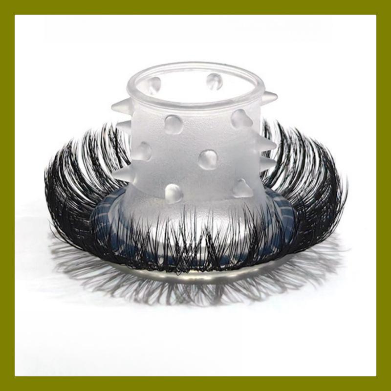 Silicone Lamb's Eye Ring: Fur-Lock Beaded Men's Intimacy Accessory for Couples