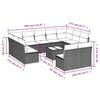 VidaXL Garden Lounge Set with Cushions 12 Pcs, Patio Sofas, Outdoor Furniture Set, Modern, Grey 3218361