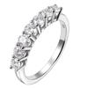 Elegant Moissanite Fashion Ring in S925 Sterling Silver