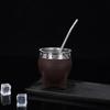 200ml 1Stück Edelstahl Doppelwandbecher Kaffee Bier Isolierter Becher Yerba Mate Tee Trinkbecher Doppelwandige Edelstahl Tasse