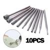10PCS Diamond Burr Core 0.8-5mm 2.35mm Shank Bits Grinding Head Glass Jade Stone Drill Bits Grinding Engraving Drilling Tools