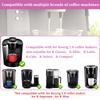 1/2 Pcs Reusable Espresso Capsules Refillable Coffee Pod Stainless Steel Cups Espresso Coffee Filter K Cups Coffee Pods