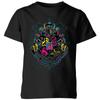 Harry Potter Hogwarts Neon Crest Kids' T-Shirt - Black - 3-4 Years