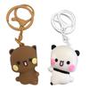 1pc/2pcs Magnetic Clasp Hug Keychain Cartoon Panda Backpack Charm Gift Toy for Kids and Adults Keychain Pendant