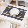 Placemats Heat Resistant Place Mats for Dining Table, Washable Non-Slip PVC Place Mats for Party Kitchen Dining Decor