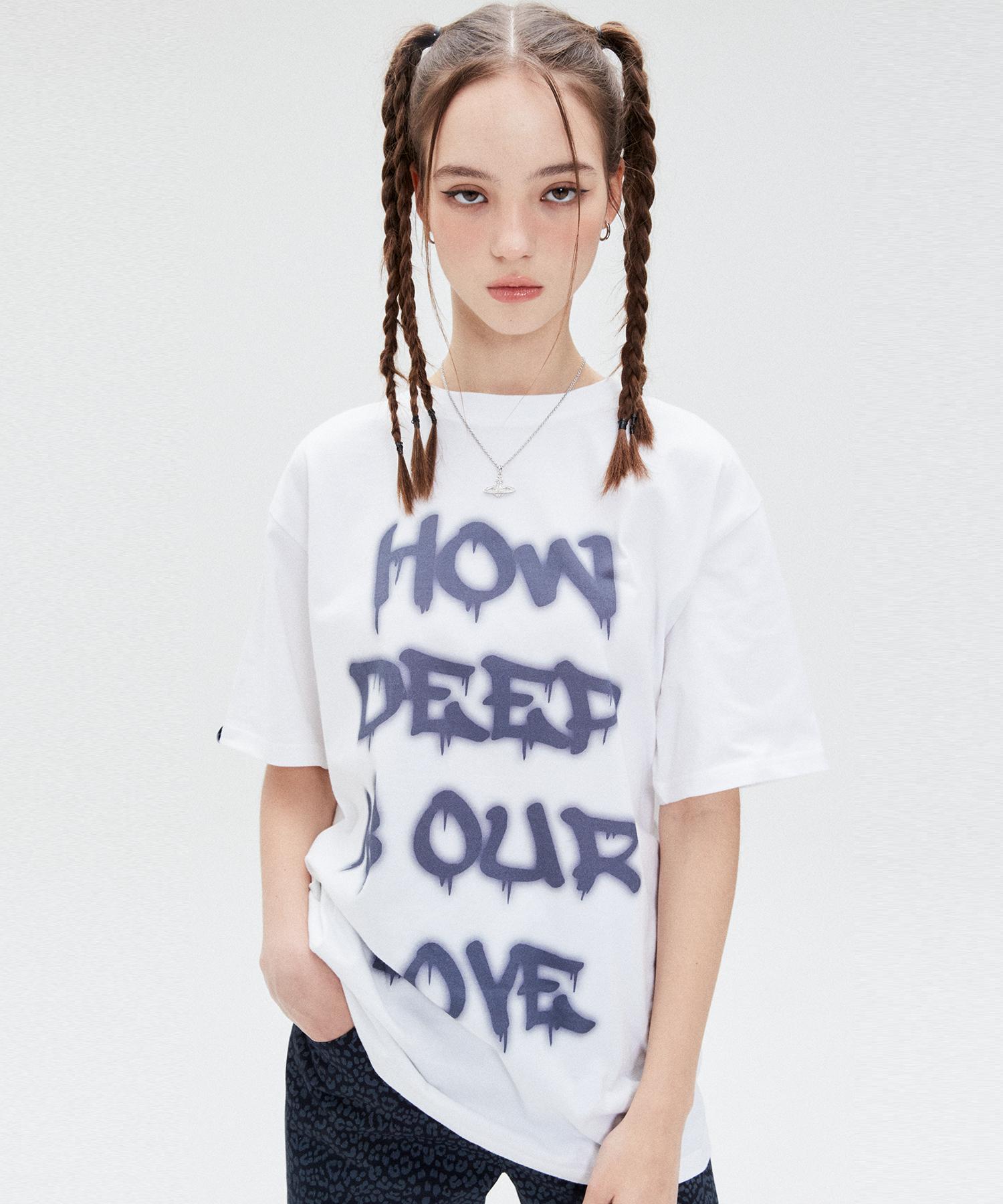 Love Is True Su Spray Tee(White) Free/Free