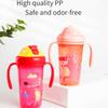 Twin Handle Baby Water Bottle Large Capacity Safe Training Drink Cup for Infants Learning To Drink Independently