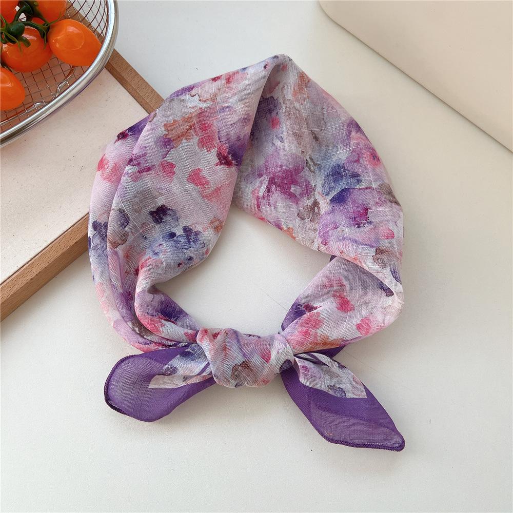 55cm Hair Scarf Cotton Square Scarf Hairband Headband Hairscarf Headscarf Turban Shawl Wrap Bandanas
