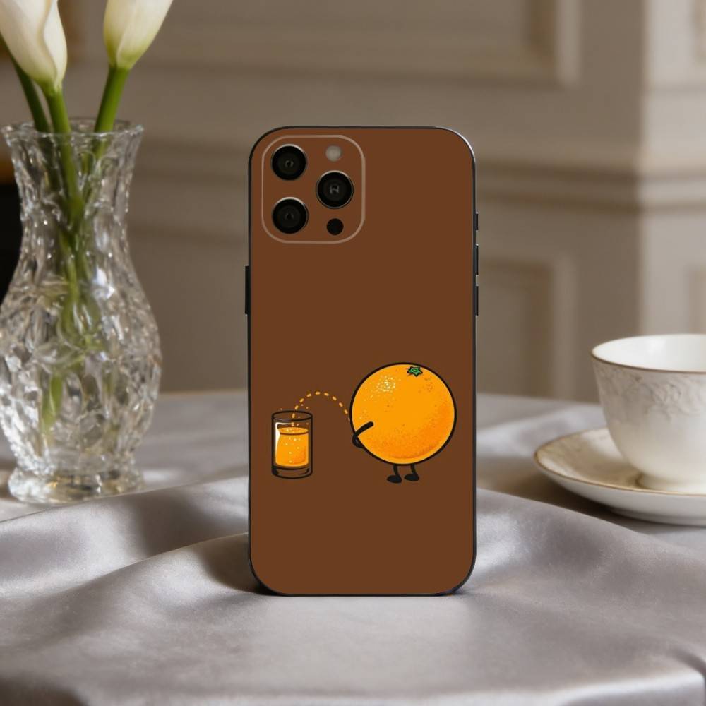 F-Funny Food Fancy art Phone Case For iPhone 17,16,15,14,13,12,11 Plus,Pro Max,XS,Soft Silicone Black Cover