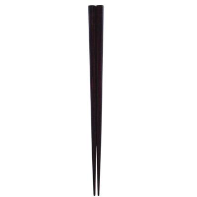 Tanaka Hashiten Octagonal Vermilion Chopsticks 604459 Brown 23cm Wabi-Sabi No.