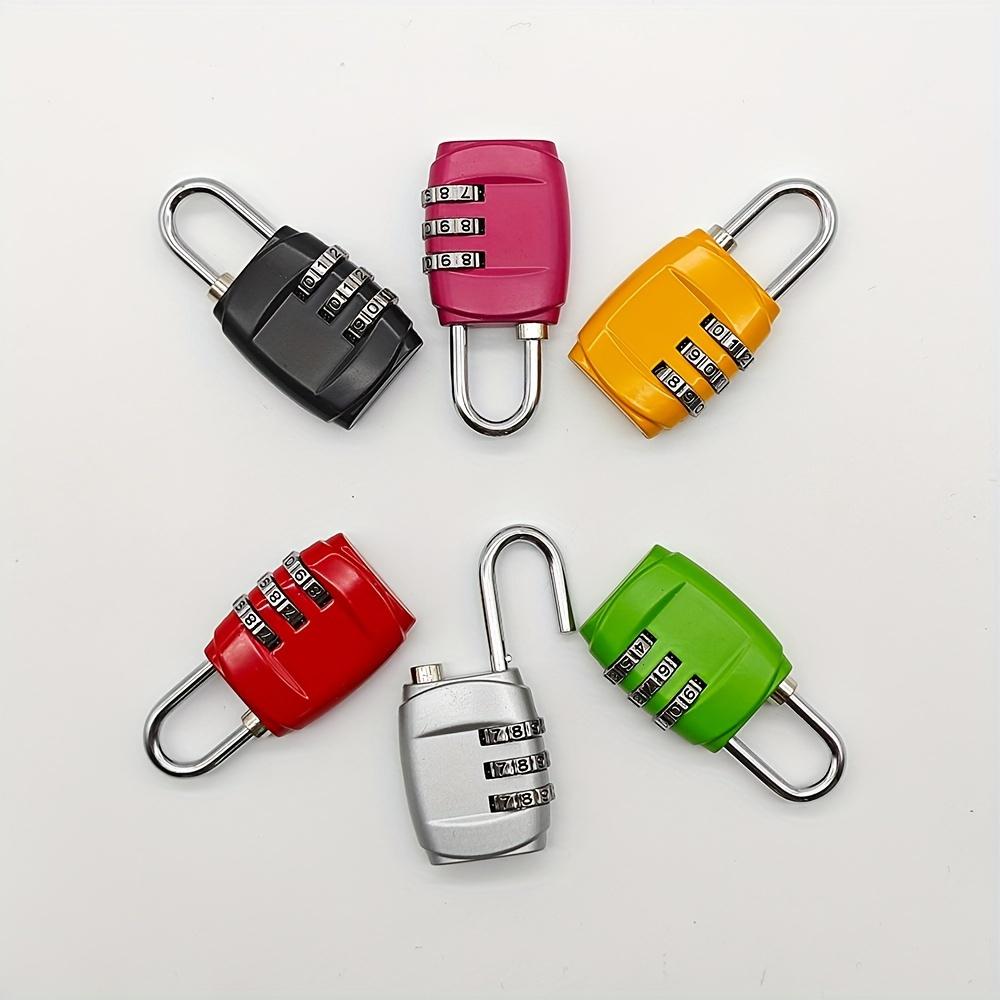 Password Lock 3 Position Password Lock Padlock, Suitcase Padlock for Gym, Cabinets and Luggage - Durable, Travel Padlock