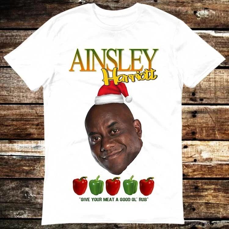 Ainsley Harriott Have A Holly Jolly Christmas Xmas T  Shirt 6289 S