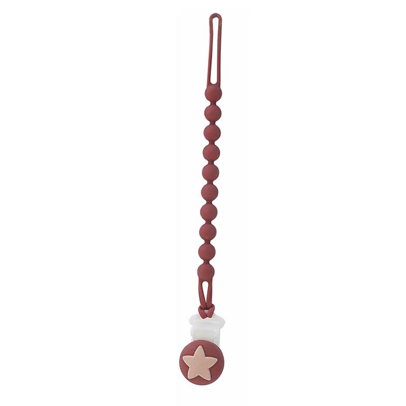 BIBOO Silicone Star Pacifier Clip Chain