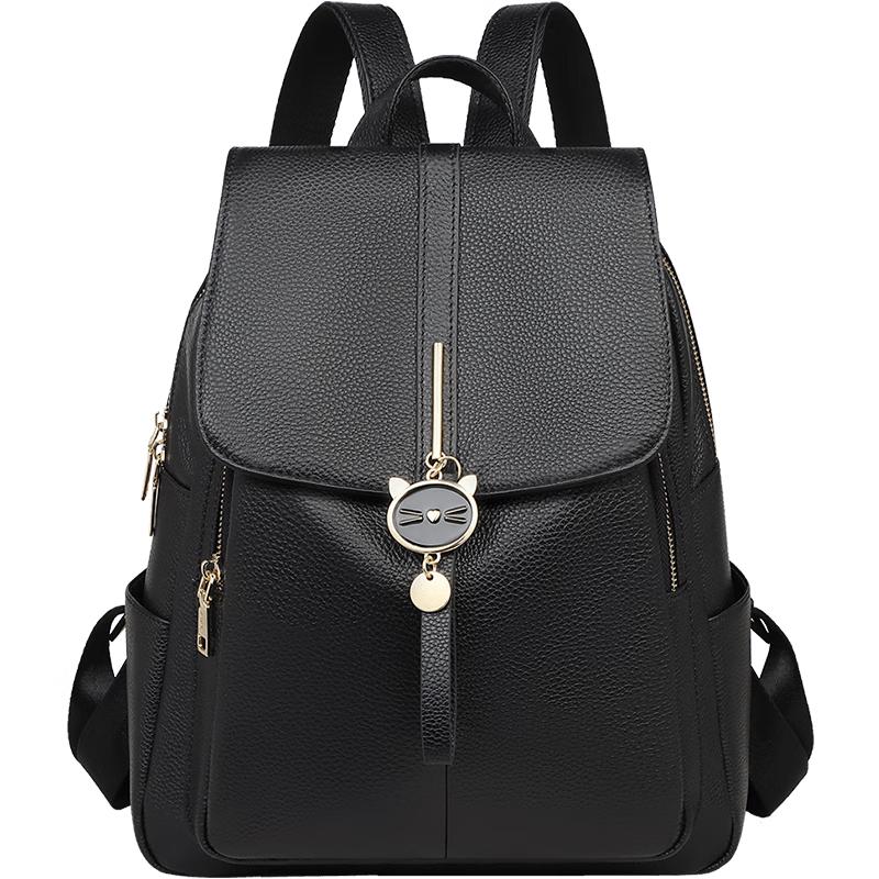 

YUYULA Women s Premium Leather Travel Backpack