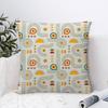 Home Decor Vintage Geometric Pattern Digital Print Pillowcase Pattern Cushion Cover Suitable for Sofa Bedroom Car Pillow Cover
