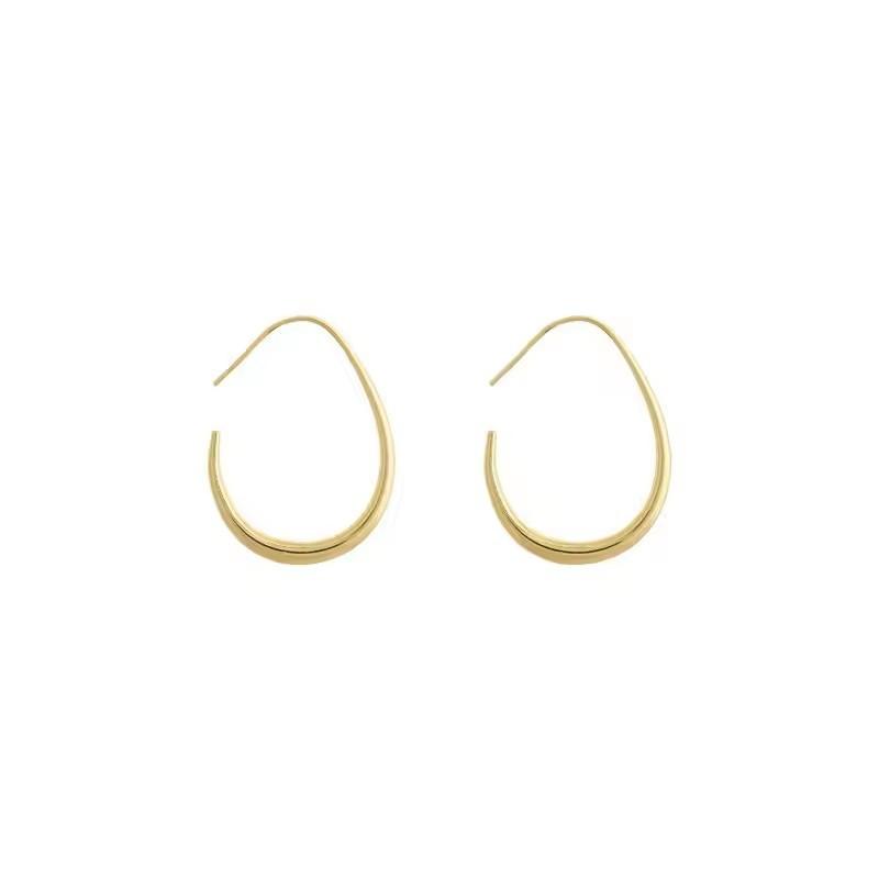 Luxury Vintage Geometric Waterdrop Ear Cuff Women Niche Exquisite High End Fashion Earrings Jewelry