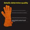 Welding Gloves, High Temperature Resistant Cowhide Oven Mitts, Heat Insulation, Fireproof Gloves