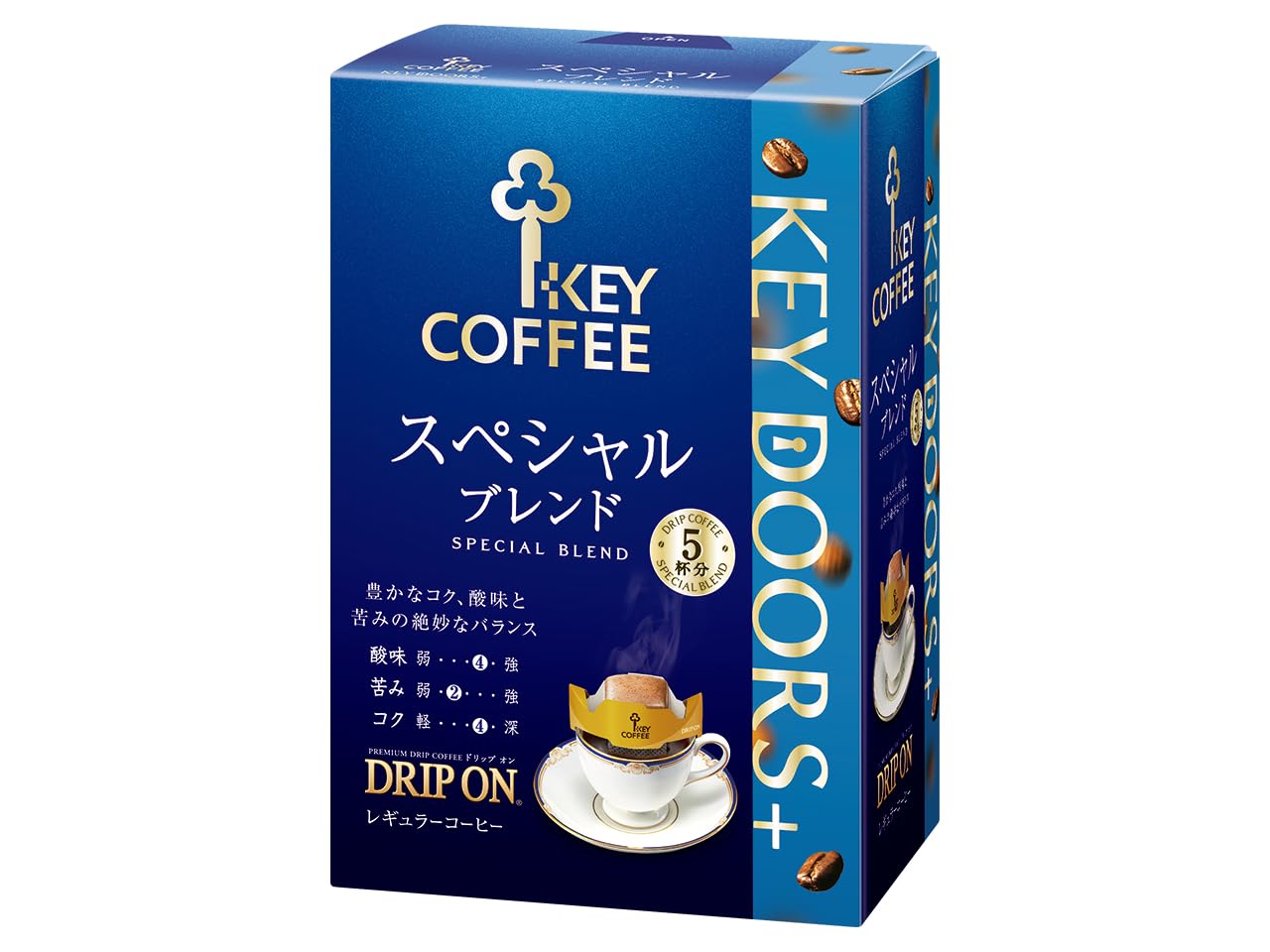 Key Coffee KEY DOORS+ Drip On Special Blend 5 bags x 5 boxes (25 cups), Drip Coffee, Regular Coffee
