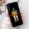 For Huawei Y9 Prime 2019 Y9A Y9s Phone Case Huawei Y9 2019 Back Cover Soft Clear Silicone Initials Letters Painting Shockproof