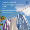 8M Retractable Clothesline Easy Install Washing Line Rope Reel for Patio Camping Travel Balcony Home Use