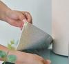 Self-adhesive Wallpaper Wall Covering Fabric Structure Matte Foam Lambskin