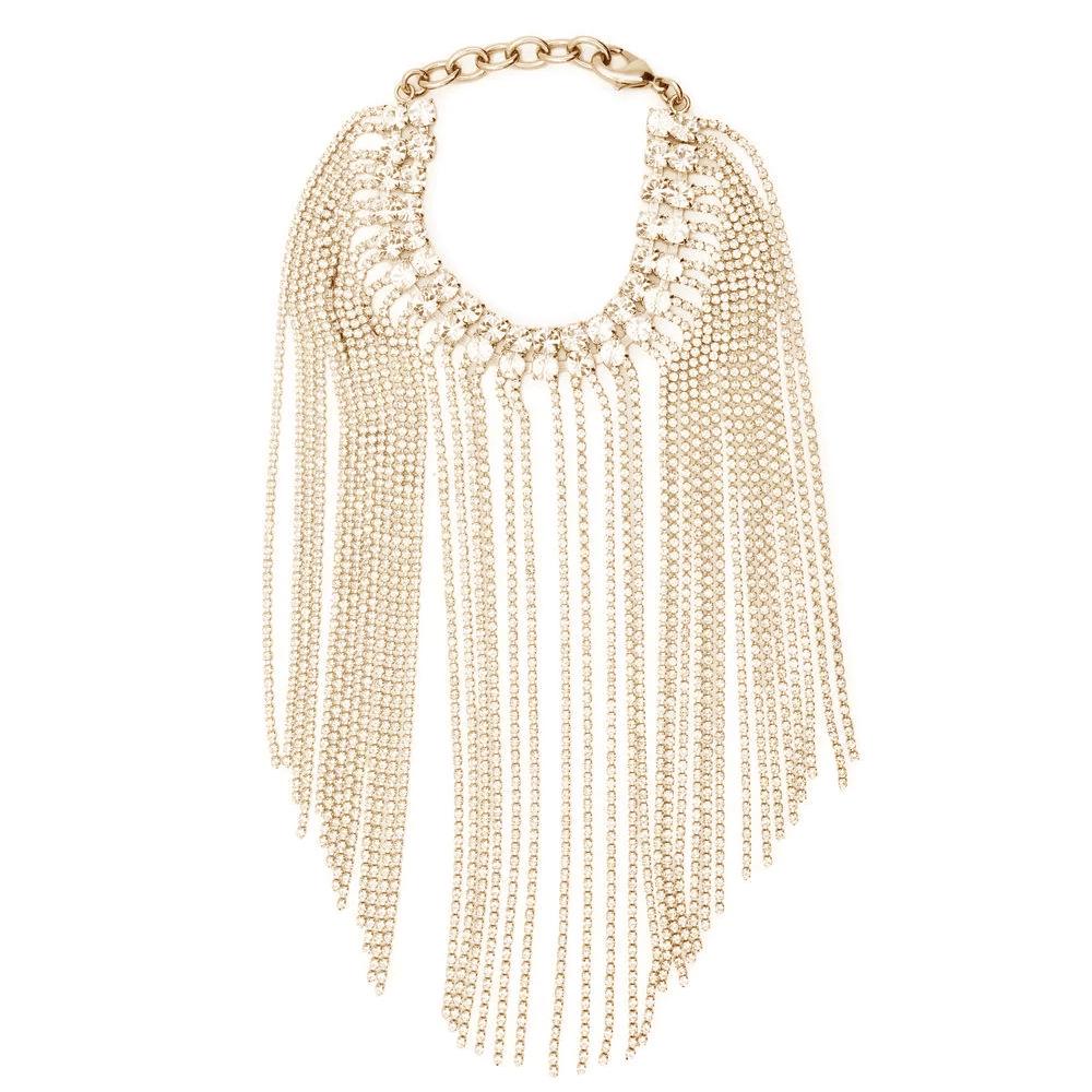 

Ланцюжок на руку з довгими китицями зі стразів, багатошаровий браслет - Елегантний аксесуар для святкової вечірки золотий