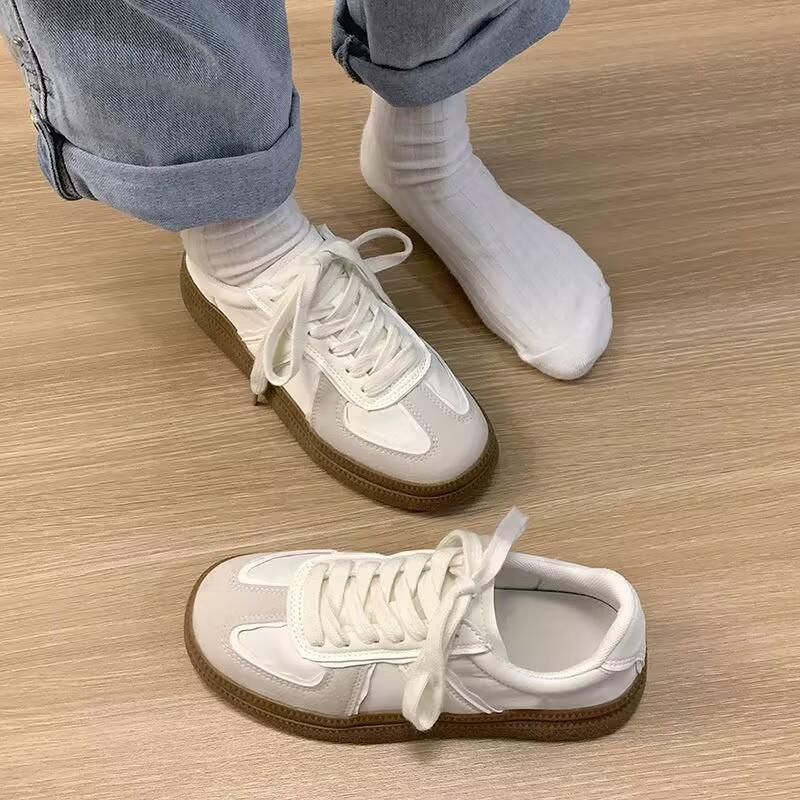 

Обувь Dexun женская осень 2025 универсальная толстая подошва внутренняя увеличивающая рост белая обувь Обувь Dexun осенне-зимняя женская обувь для скейтбординга 35