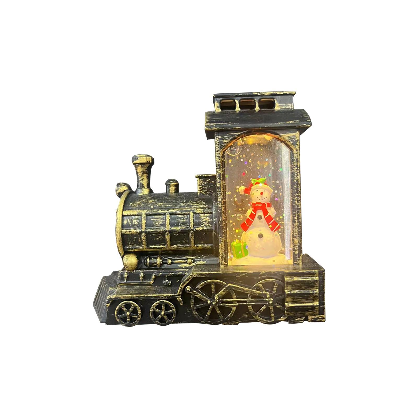 

60 мл Санта-Клаус поезд украшения Рождественский шар ветер Рождественский подарок Рождественский маленький масляный светильник украшение One Size