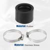 ACROPIX 40mm ID Rubber Black Motorcycle Carburetor Adapter Inlet Inlet Pipe Manifold Adaptor Boot Sleeve Interface (2 Clamps)