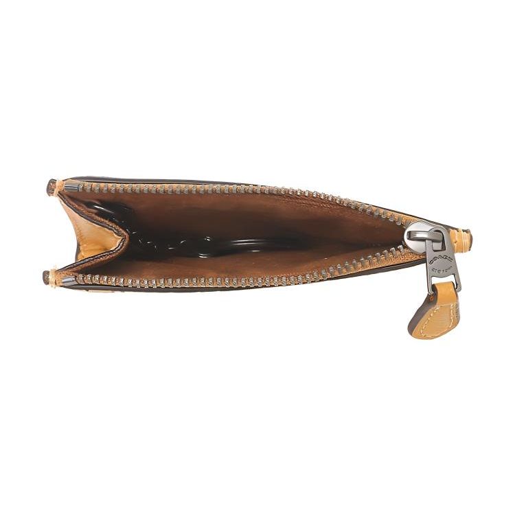 Coach Skinny Id Case With Zipper Closure And Dual Card Slots In Crossgrain Leather Women Card Holder Moss 88250-QBBUT