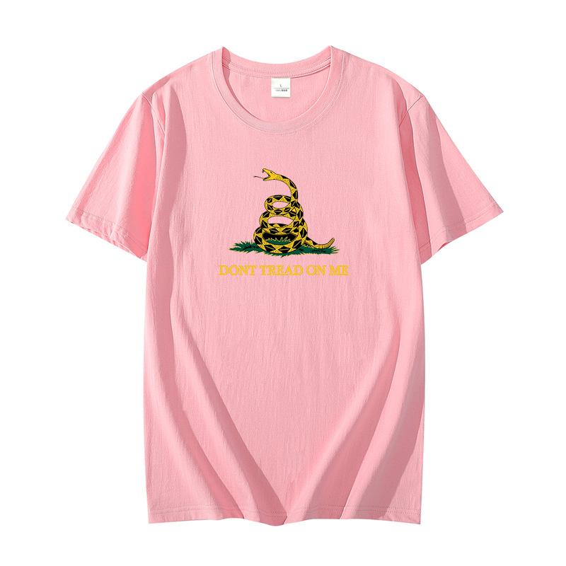 Dont Tread On Me Cotton T Shirt Funny Graphic T Shirt For Men Short Sleeve Tshirts Summer Harajuku Streetwear Mens Clothing