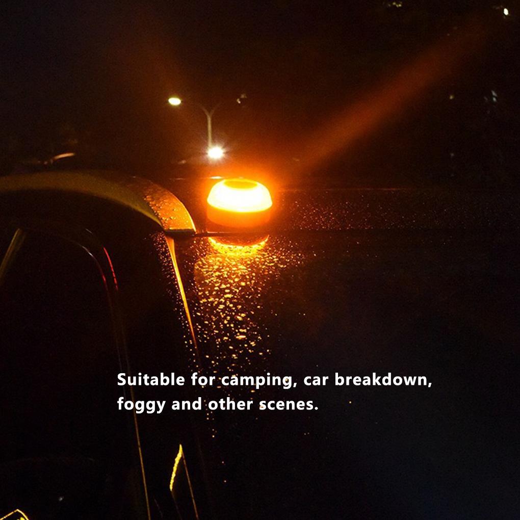 Led Car Emergency Light Flashlight Magnetic Induction Strobe Road Accident Lamp Beacon Safety Accessory